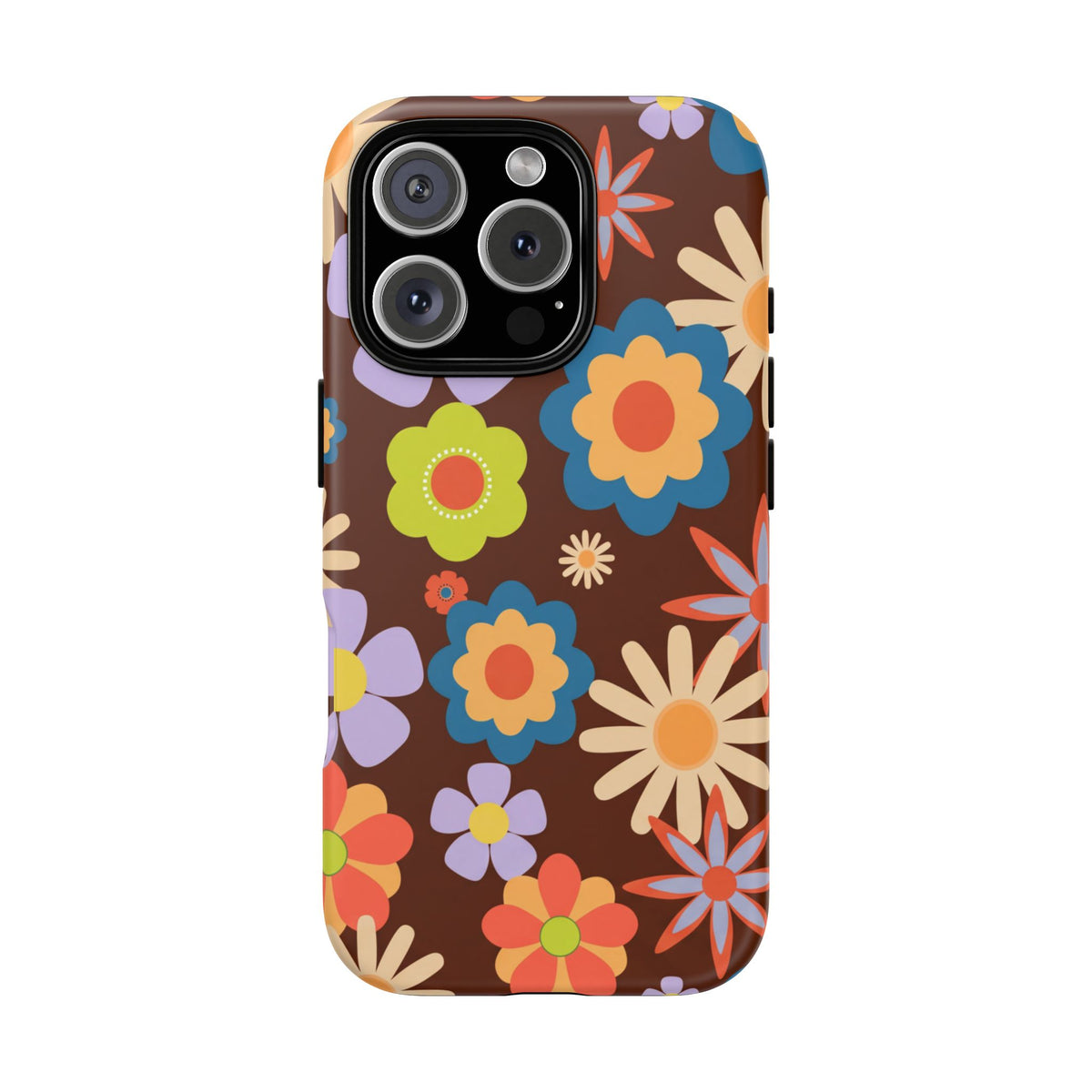 Flowers - Brown/Blue