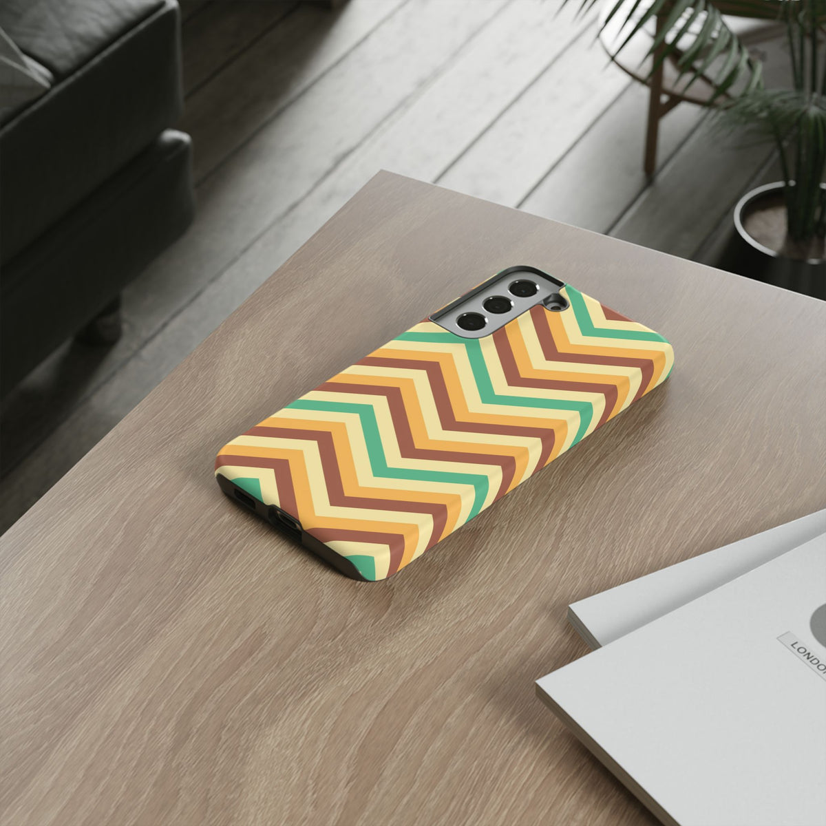 Zig Zags - Brown/Green