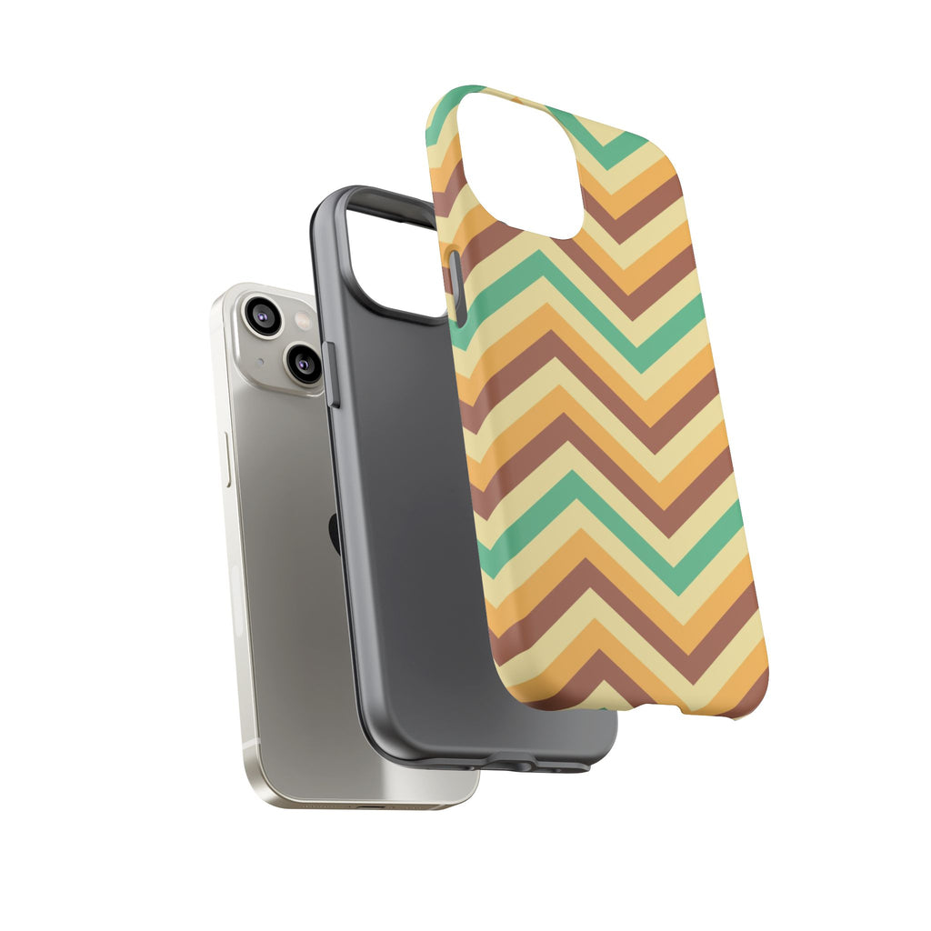 Zig Zags - Brown/Green