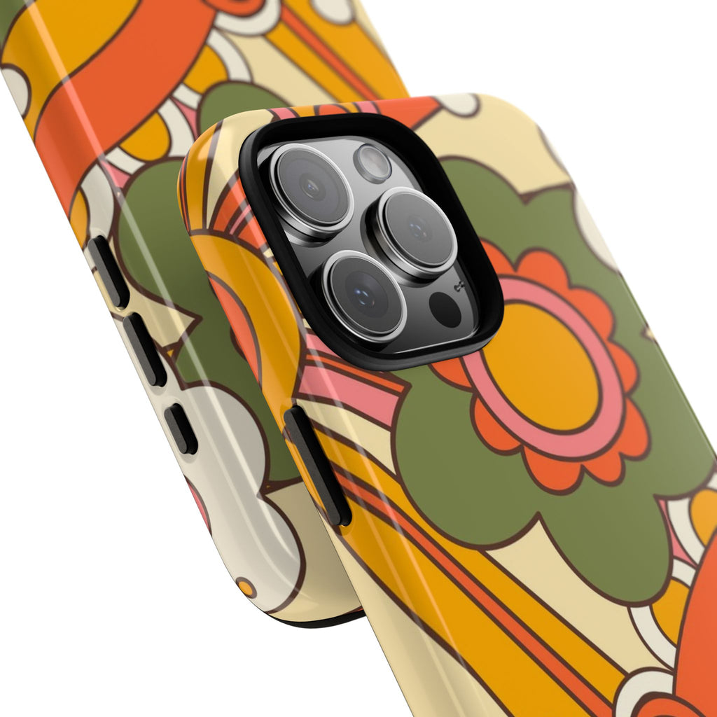 60's Wallpaper - Pink/Green