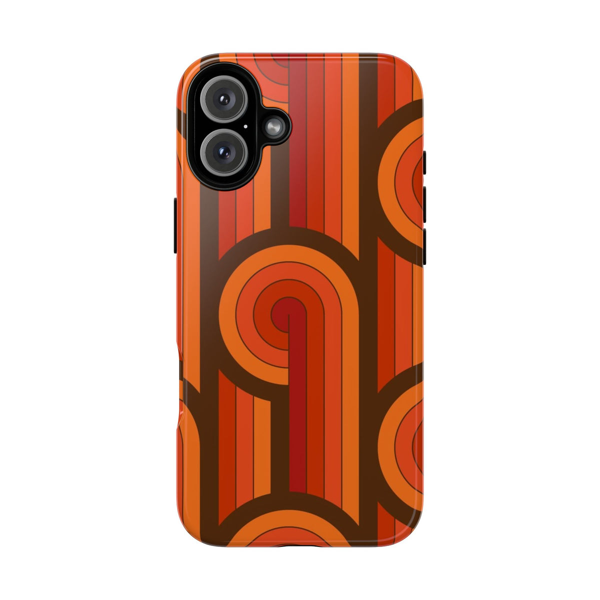 60's Wallpaper - Orange/Brown