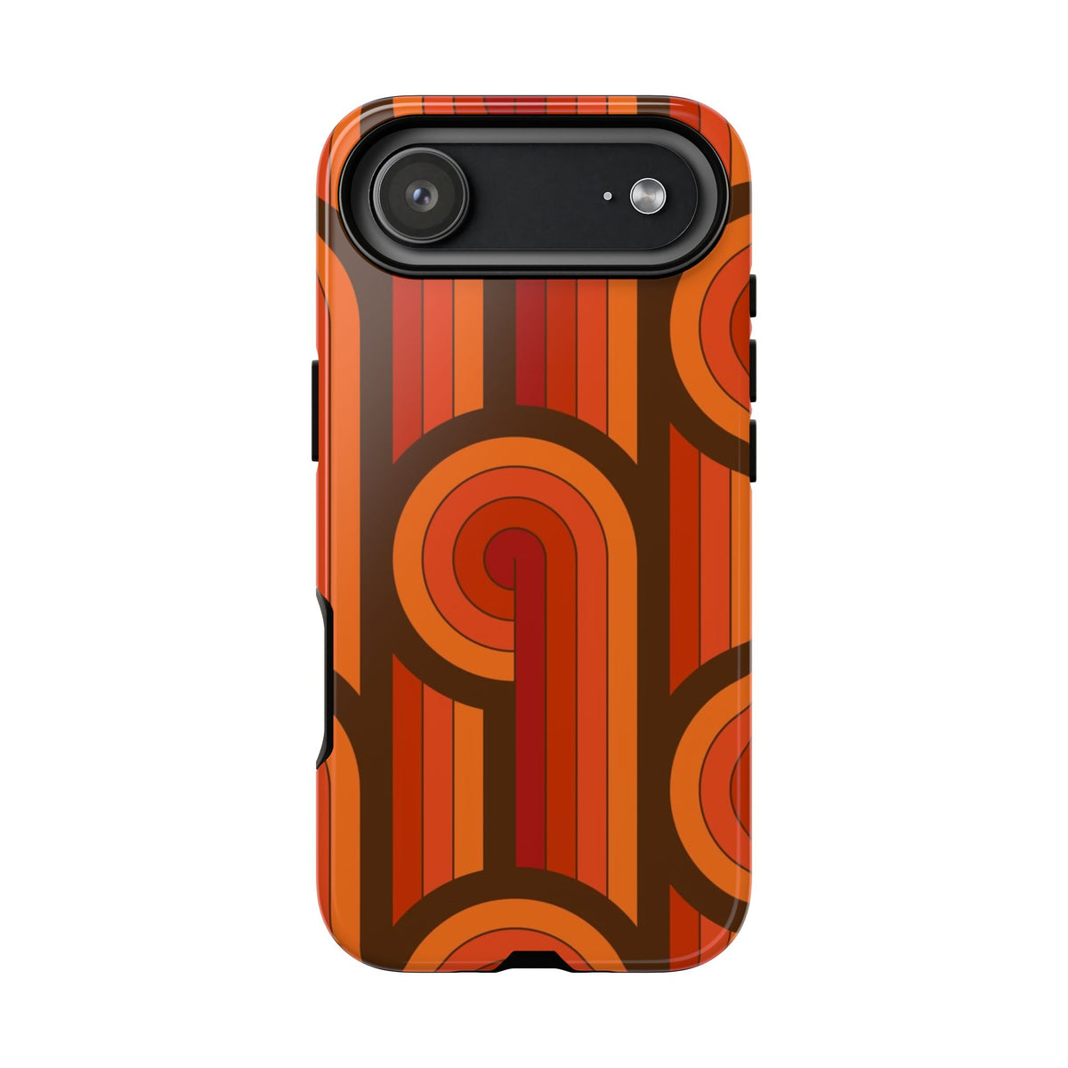 60's Wallpaper - Orange/Brown