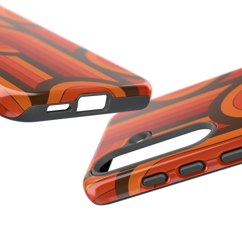 60's Wallpaper - Orange/Brown