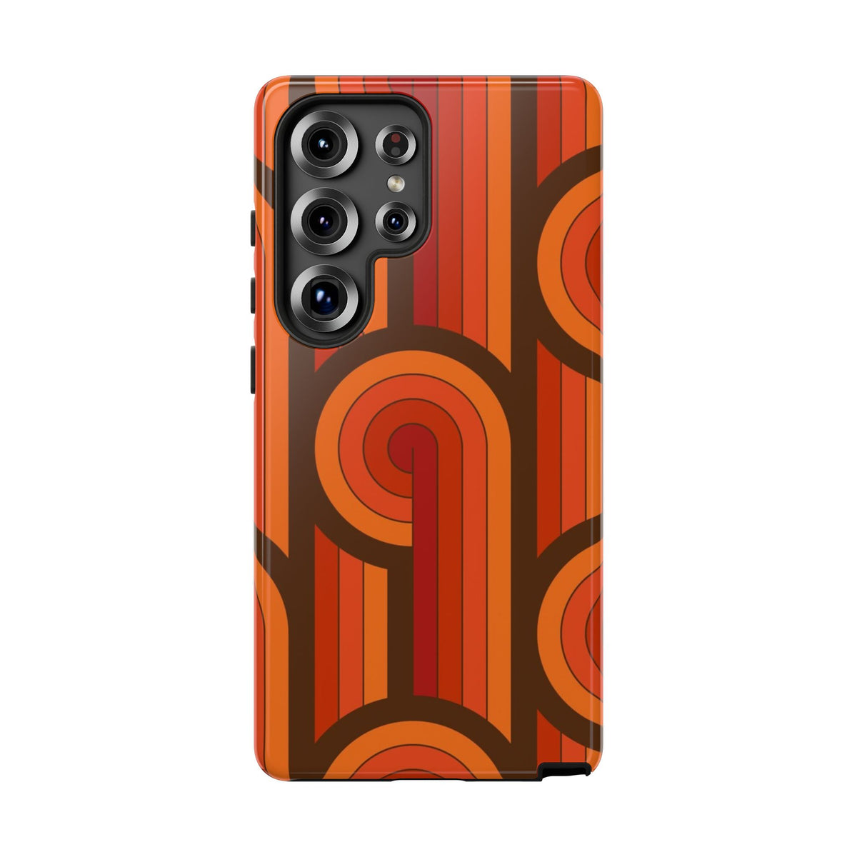 60's Wallpaper - Orange/Brown