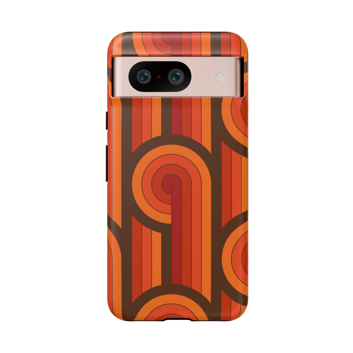 60's Wallpaper - Orange/Brown