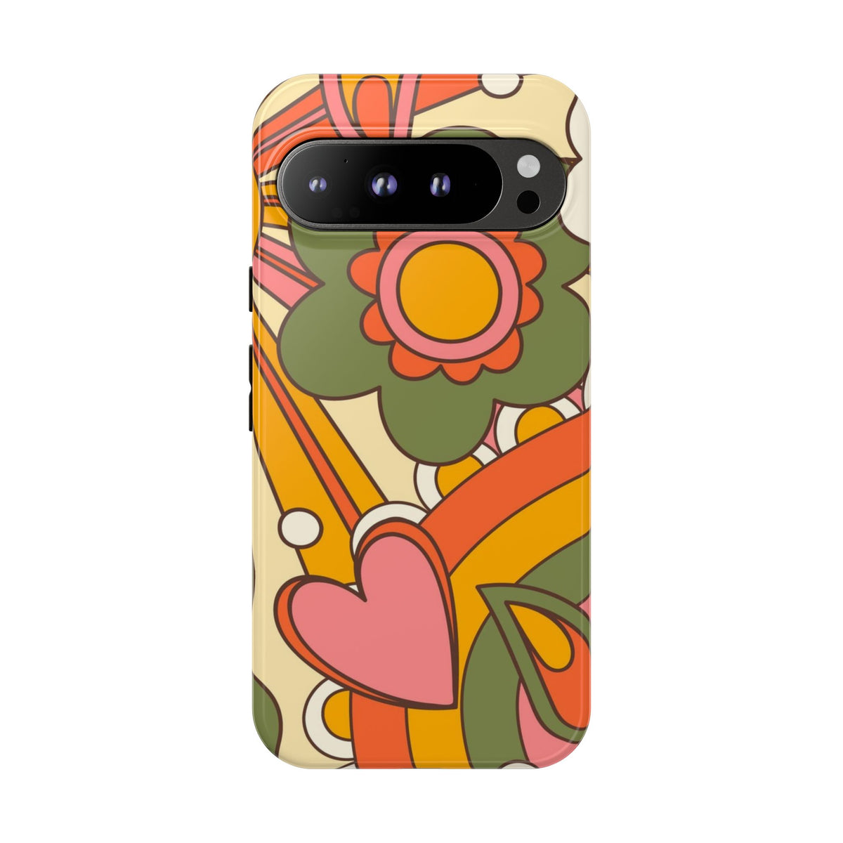 60's Wallpaper - Pink/Green