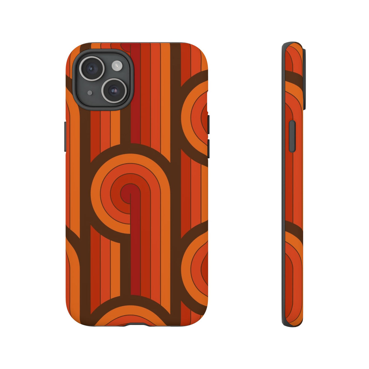 60's Wallpaper - Orange/Brown