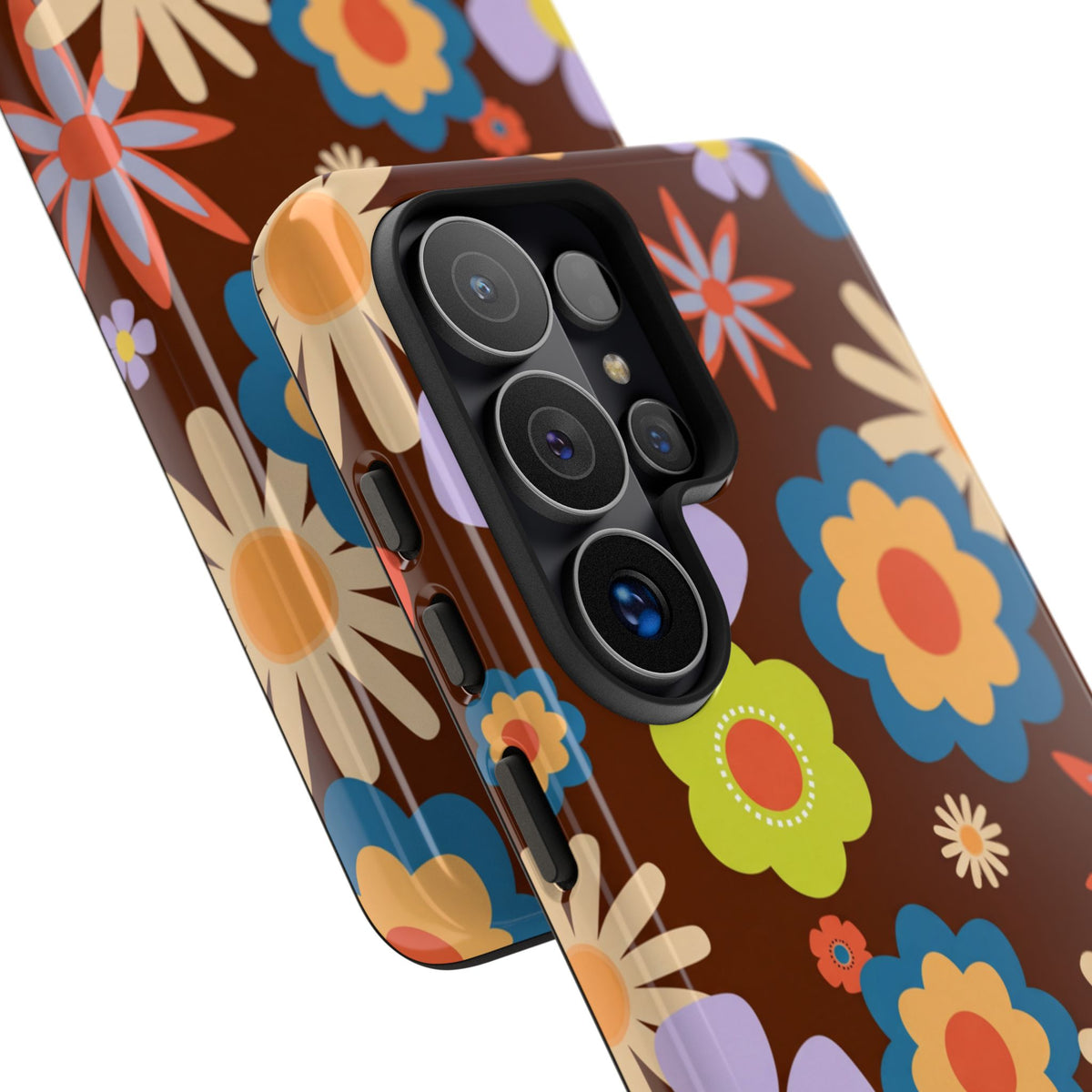 Flowers - Brown/Blue