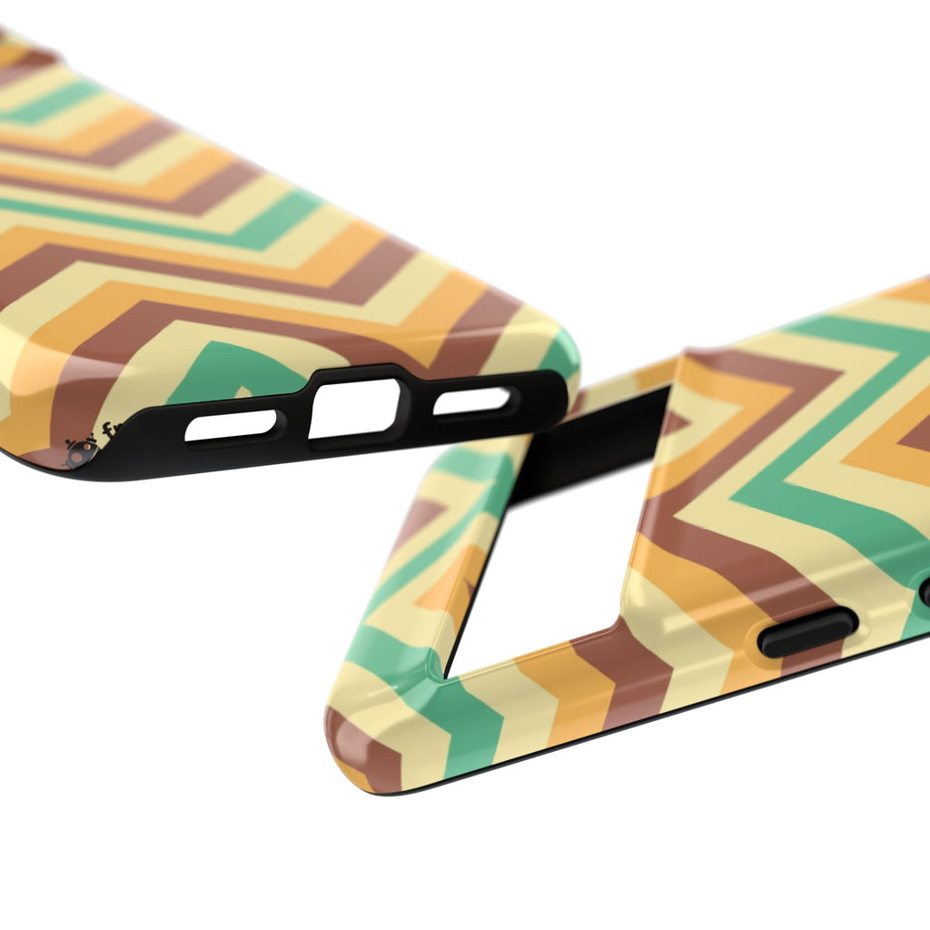 Zig Zags - Brown/Green