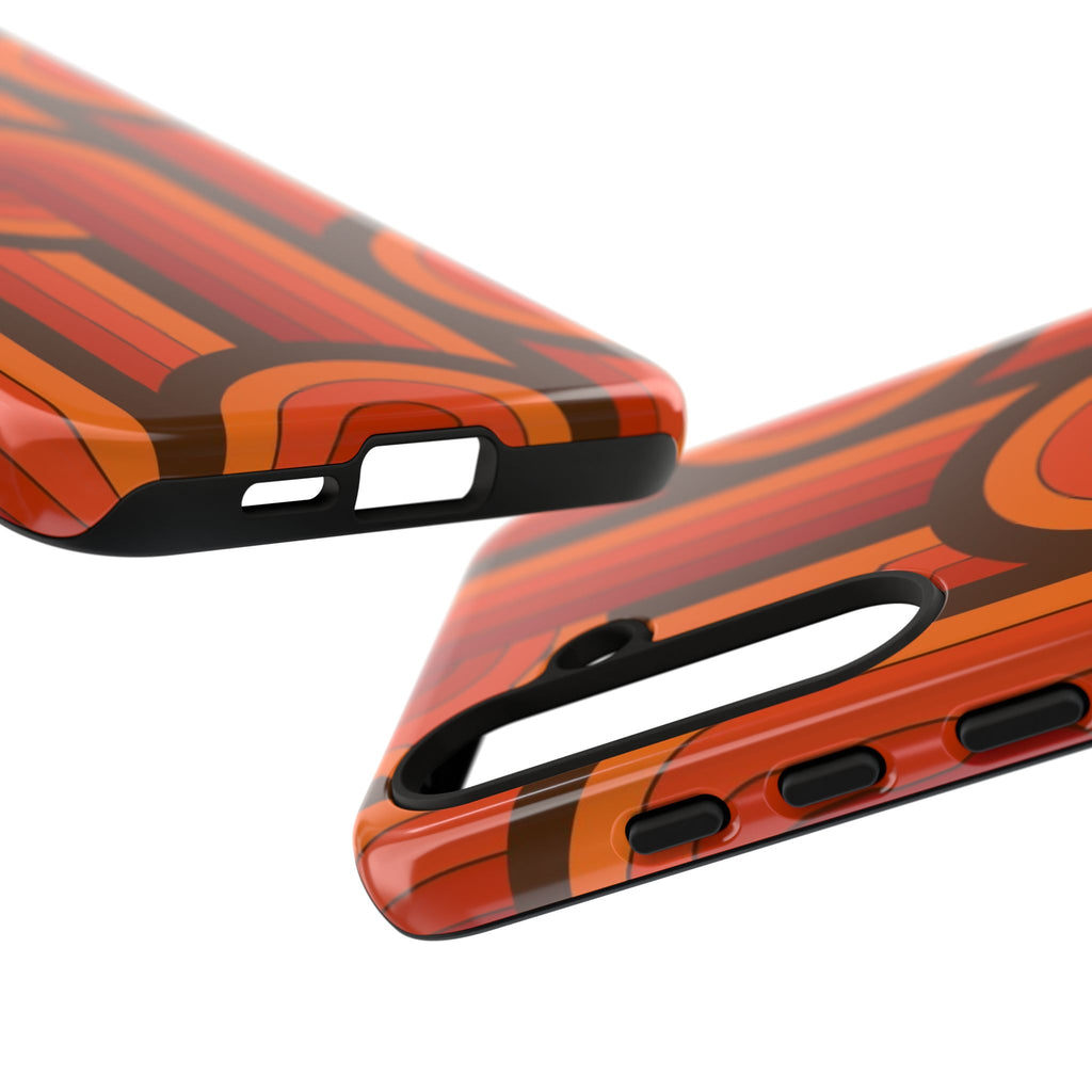 60's Wallpaper - Orange/Brown