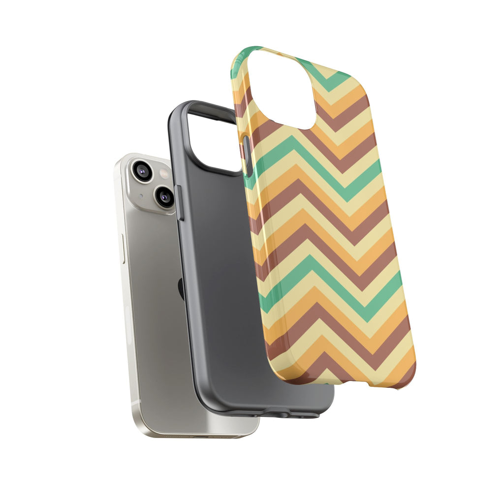 Zig Zags - Brown/Green