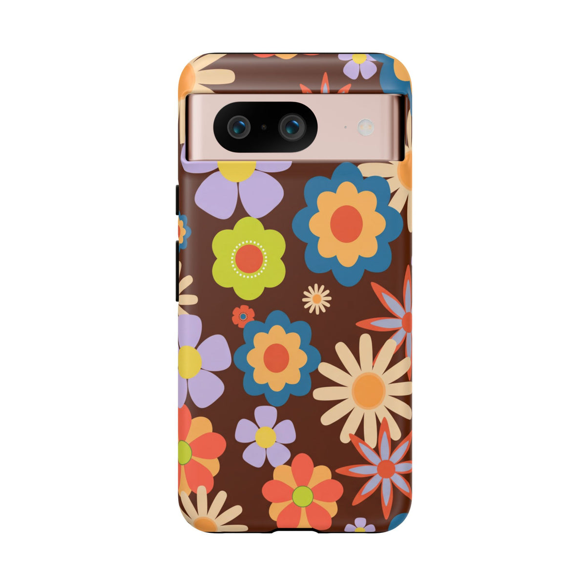 Flowers - Brown/Blue
