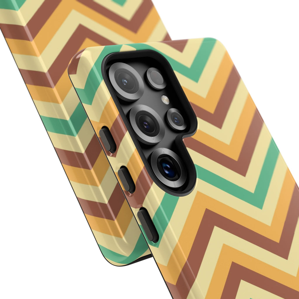 Zig Zags - Brown/Green