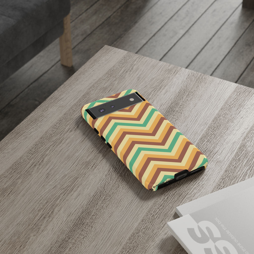 Zig Zags - Brown/Green