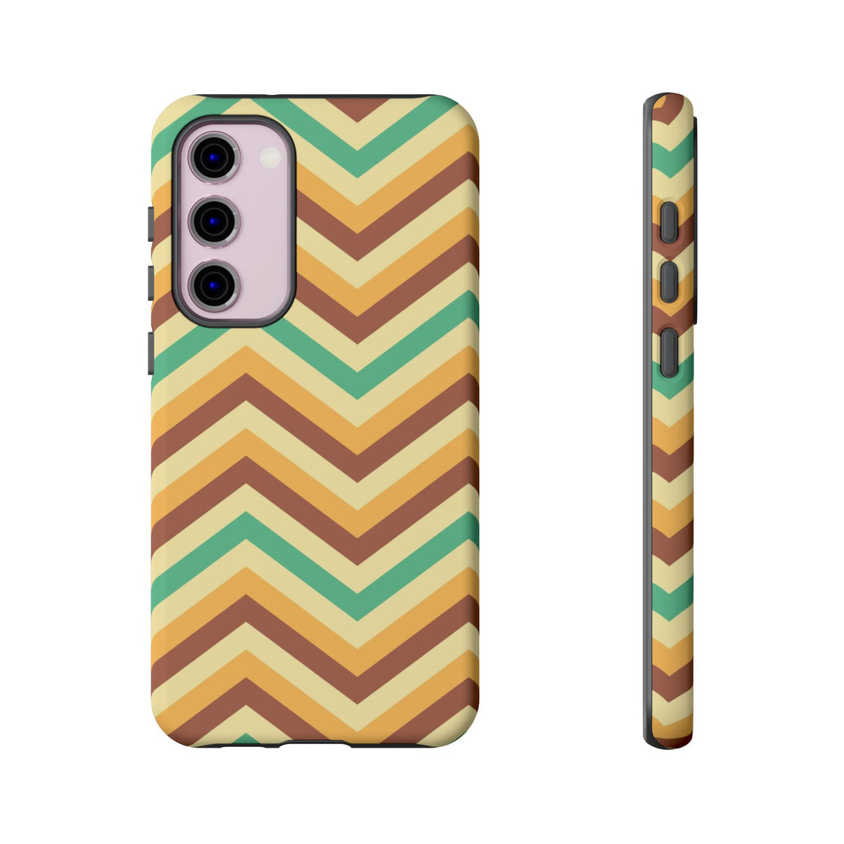 Zig Zags - Brown/Green