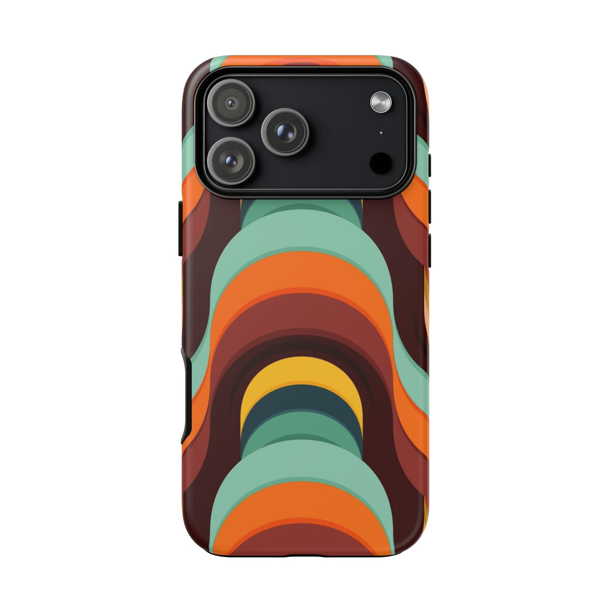 60's Wallpaper - Orange/Blue