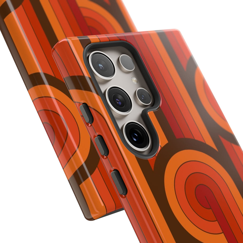 60's Wallpaper - Orange/Brown
