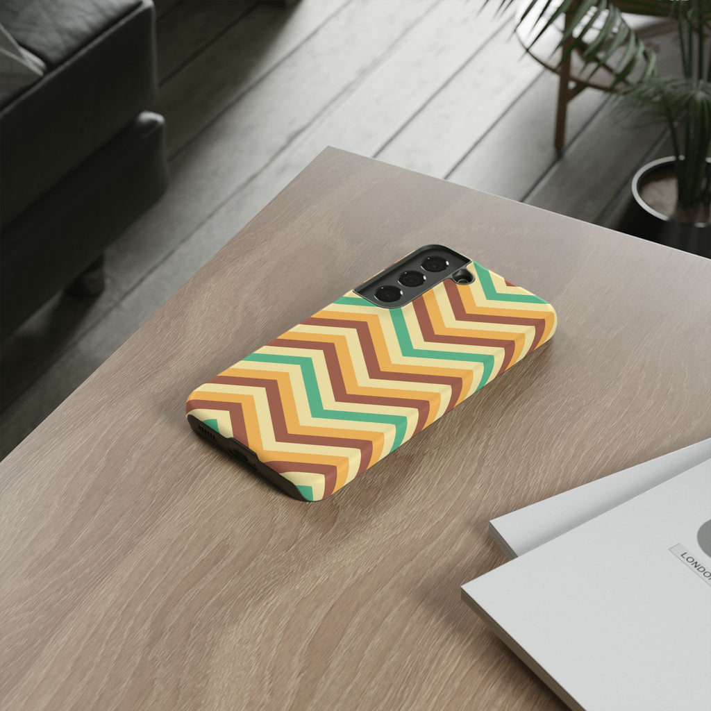 Zig Zags - Brown/Green