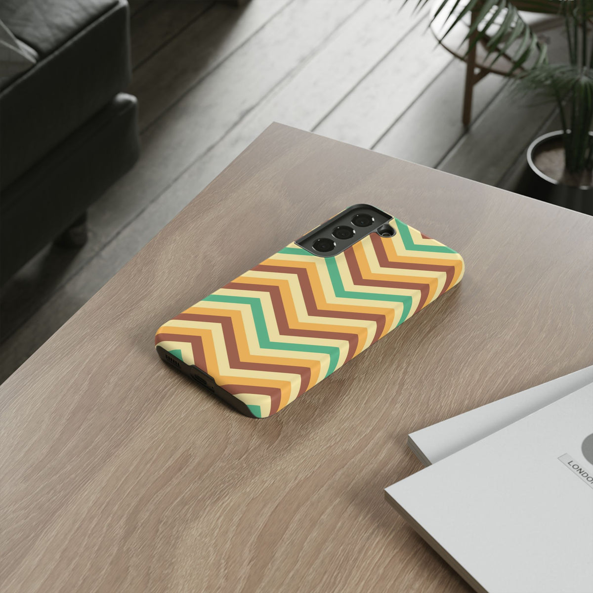 Zig Zags - Brown/Green