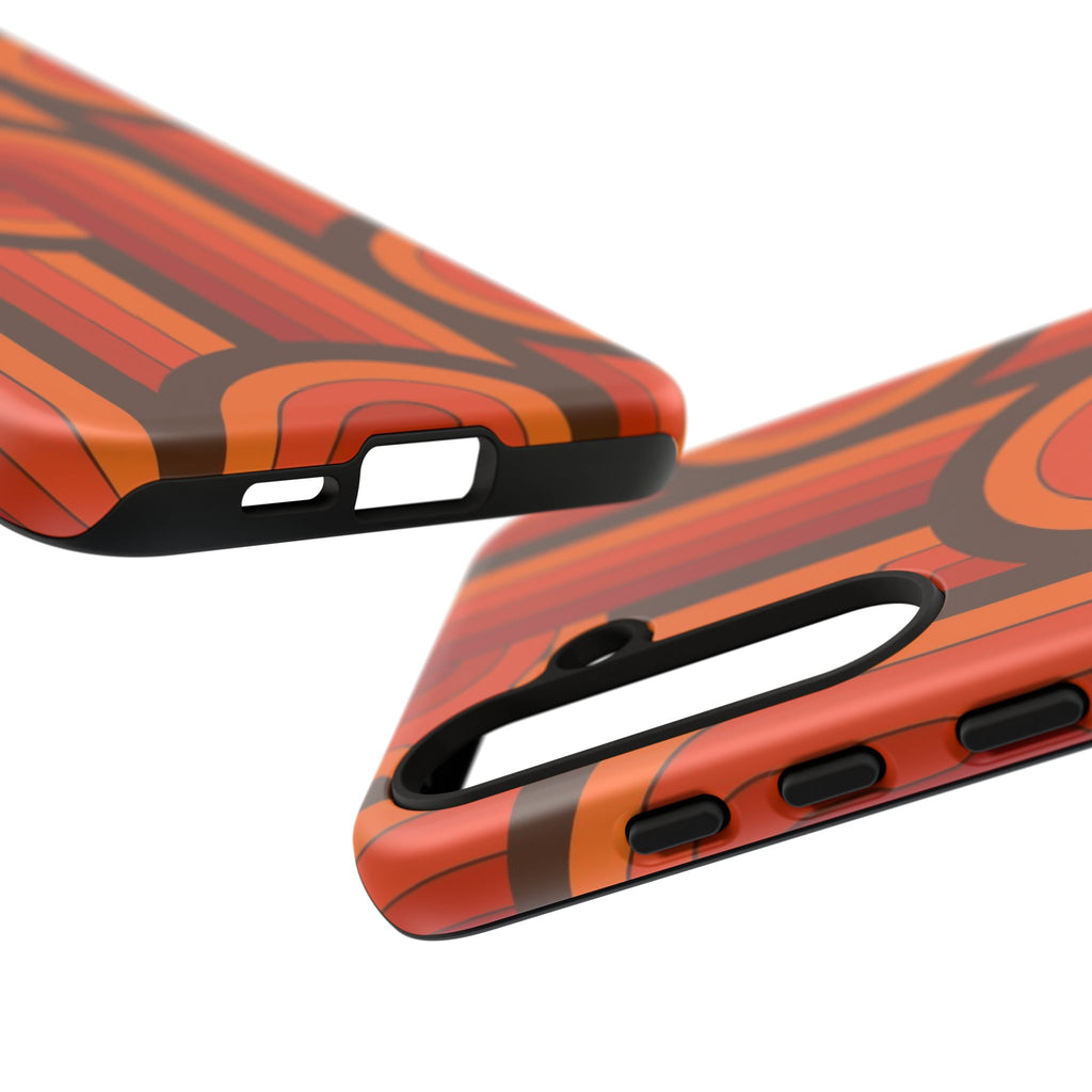 60's Wallpaper - Orange/Brown