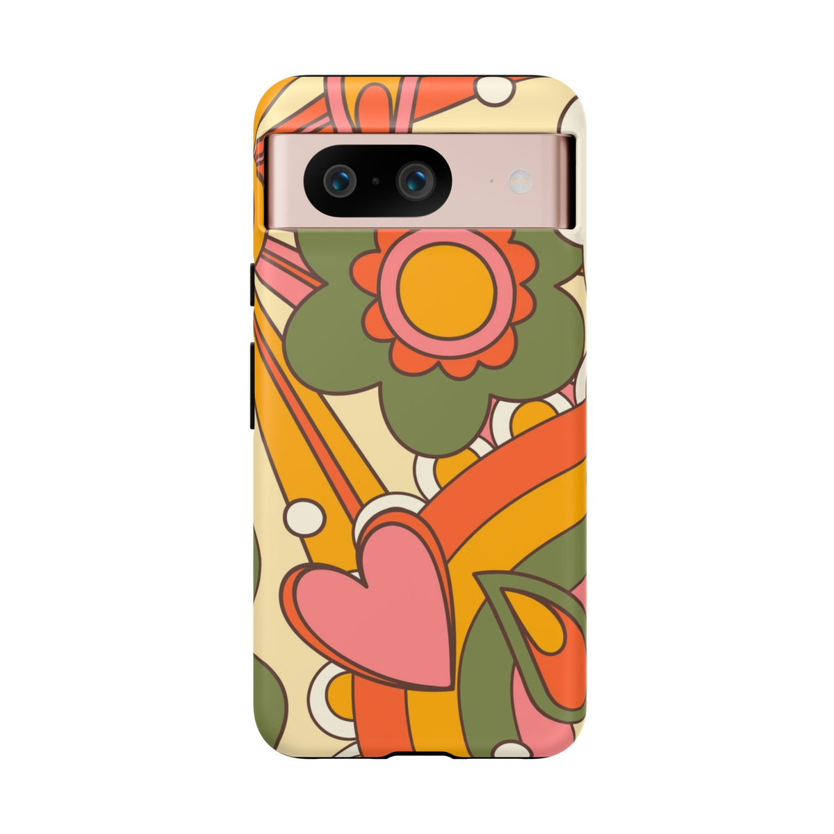 60's Wallpaper - Pink/Green