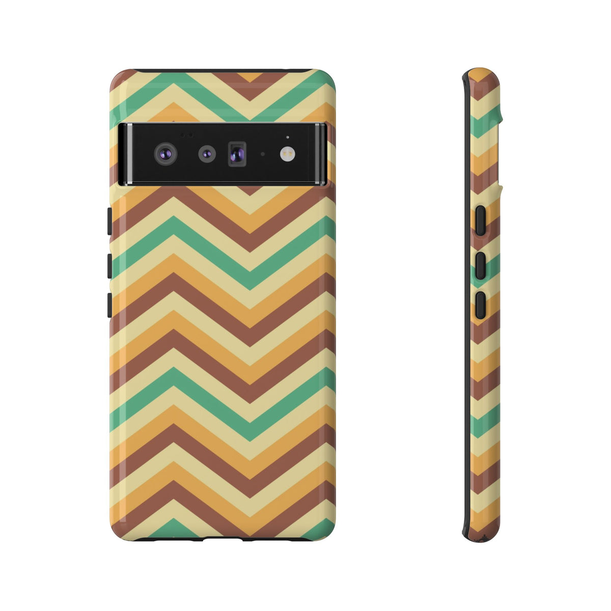 Zig Zags - Brown/Green
