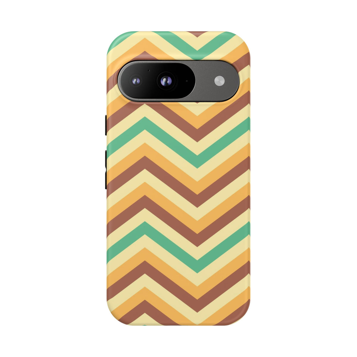 Zig Zags - Brown/Green