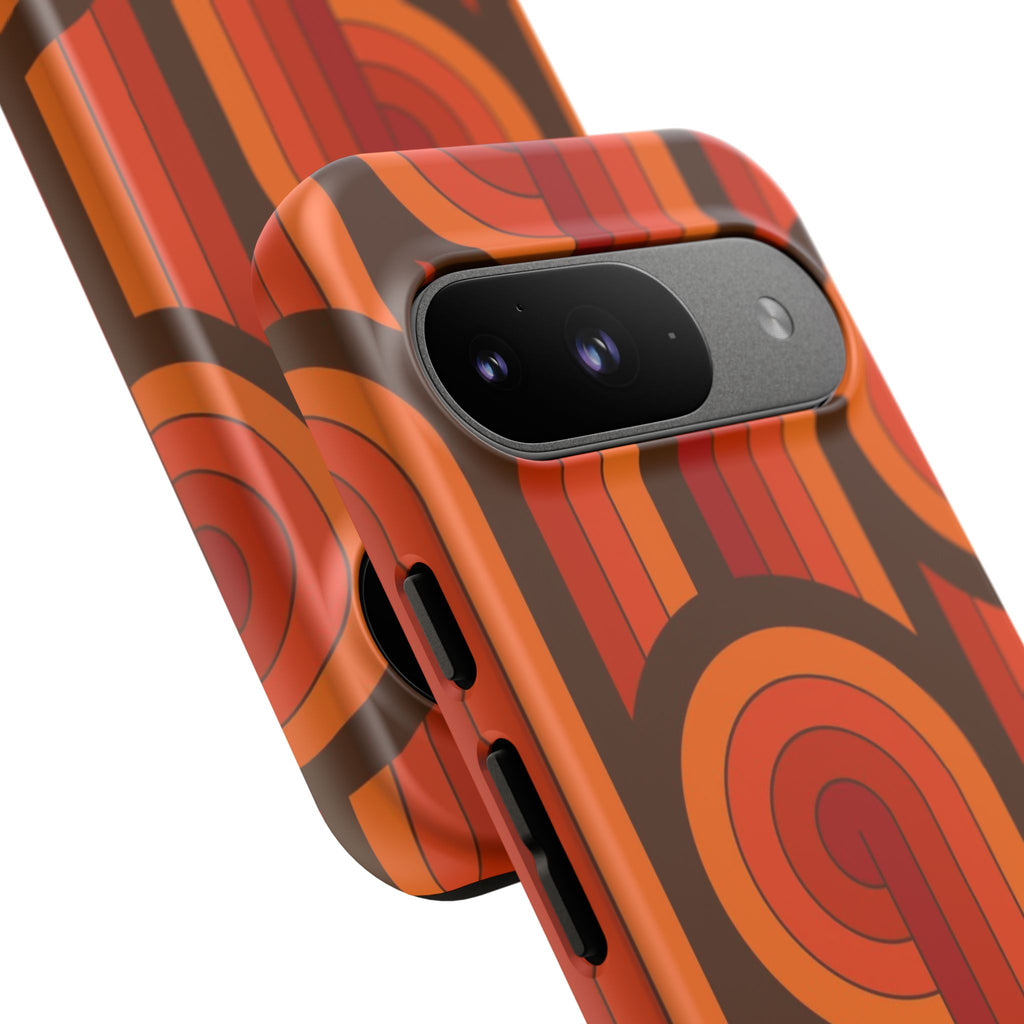 60's Wallpaper - Orange/Brown