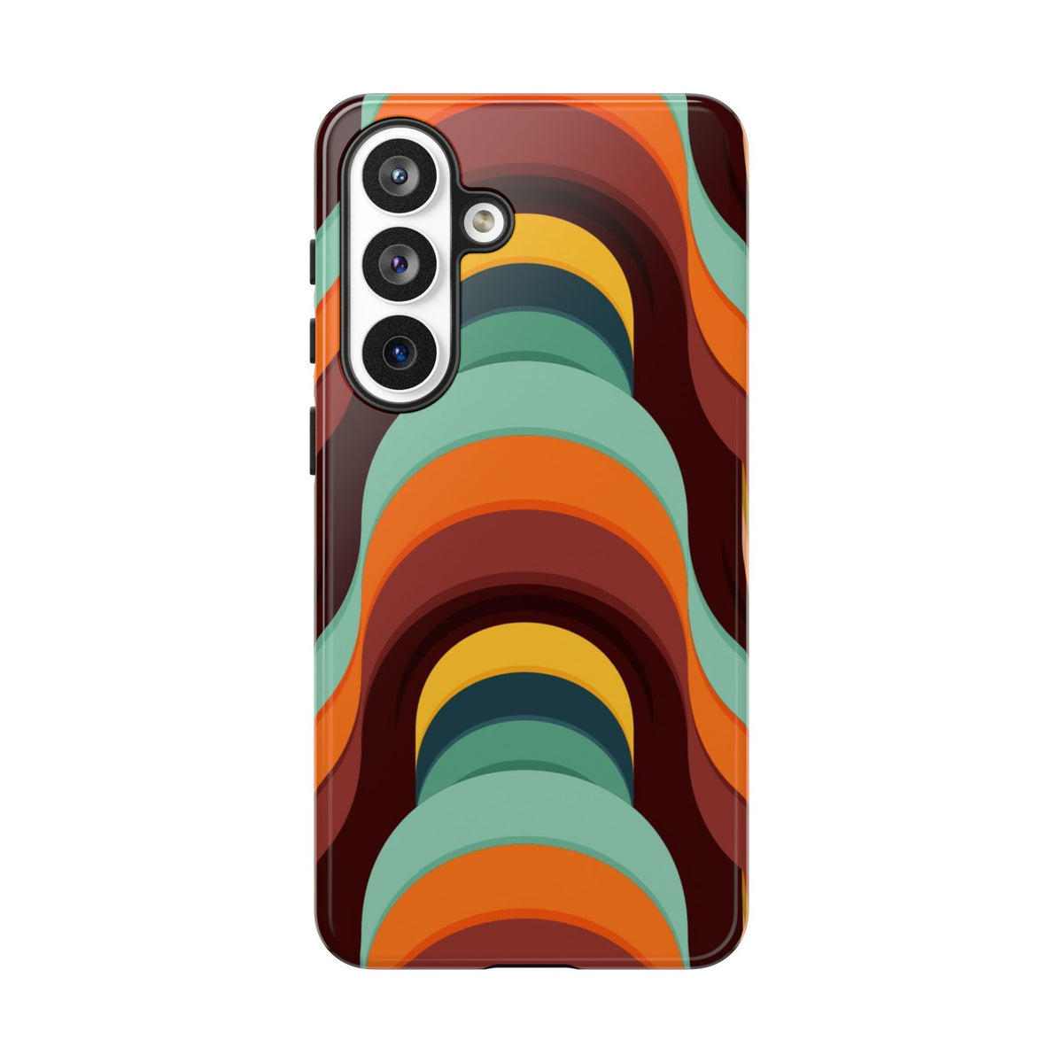 60's Wallpaper - Orange/Blue
