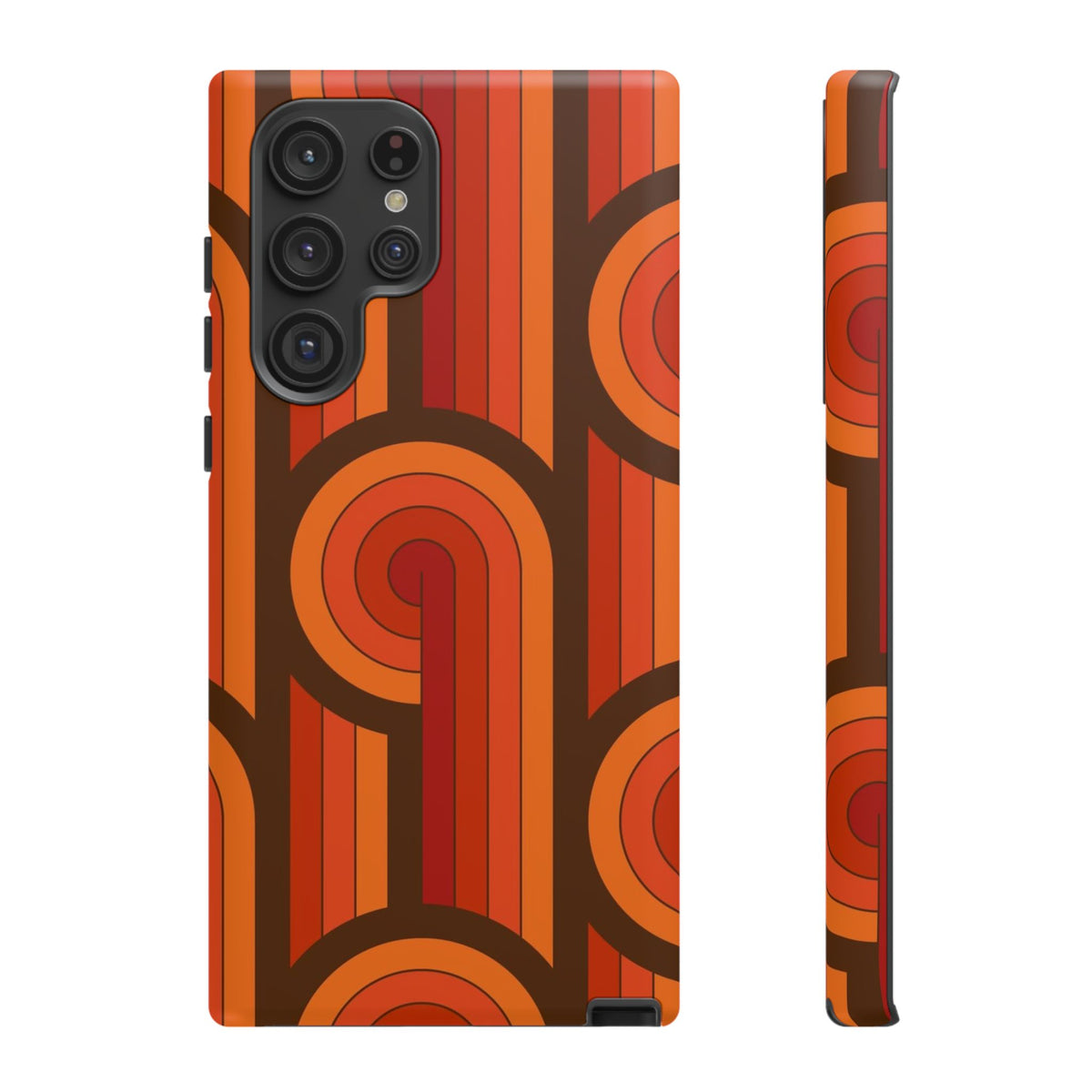 60's Wallpaper - Orange/Brown