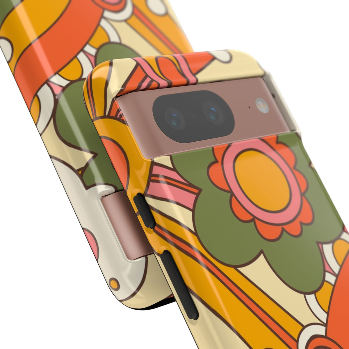 60's Wallpaper - Pink/Green