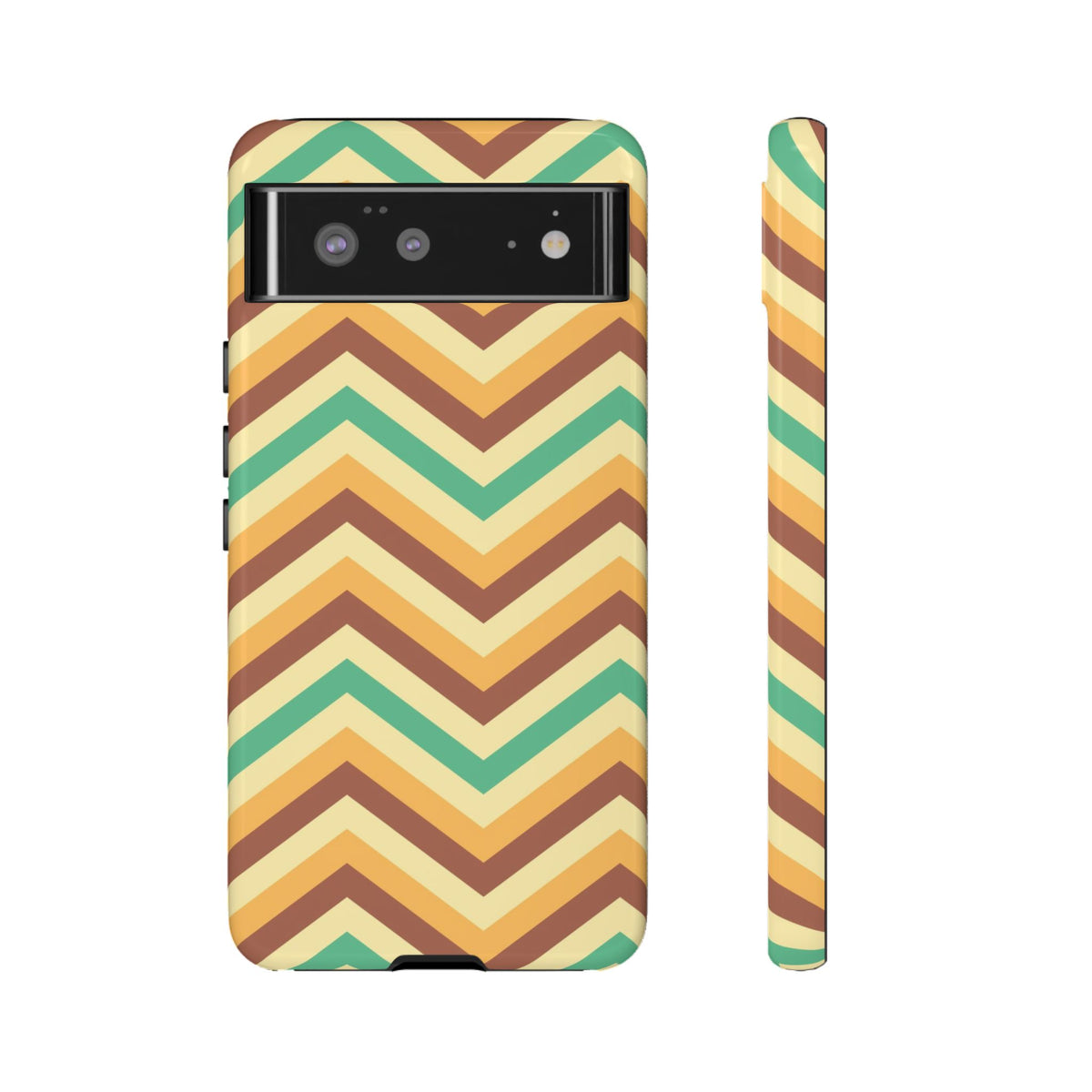 Zig Zags - Brown/Green