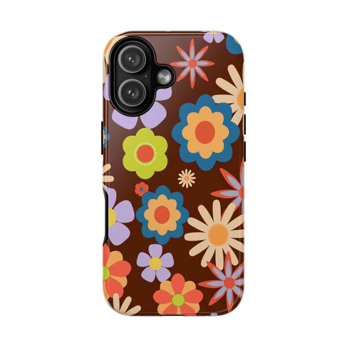 Flowers - Brown/Blue