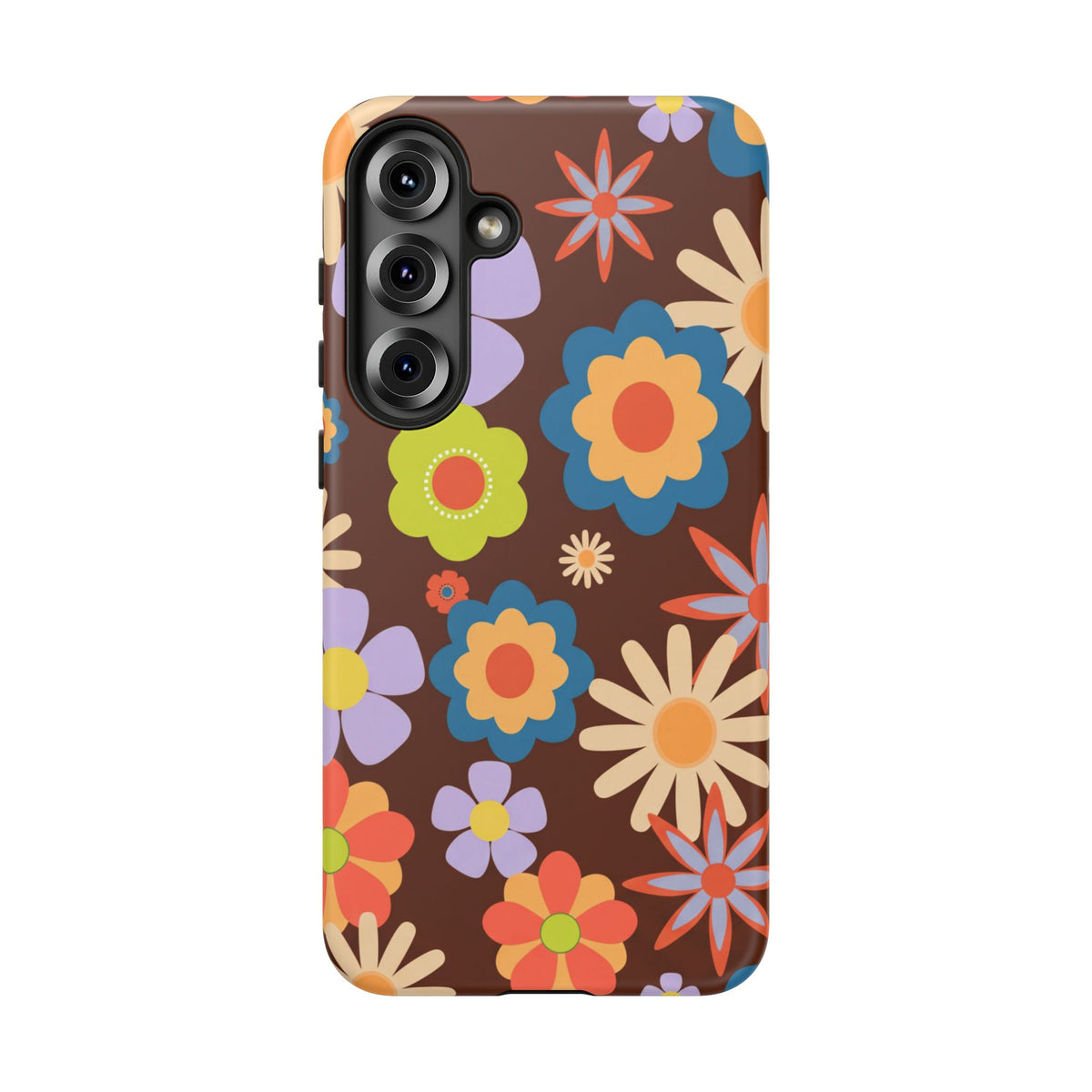 Flowers - Brown/Blue