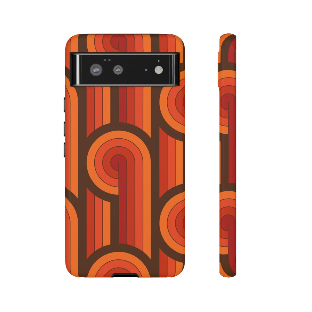 60's Wallpaper - Orange/Brown