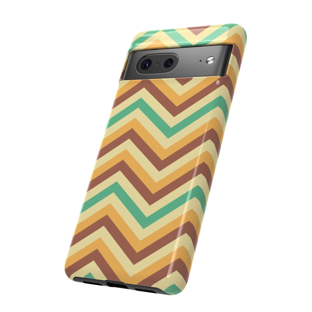 Zig Zags - Brown/Green