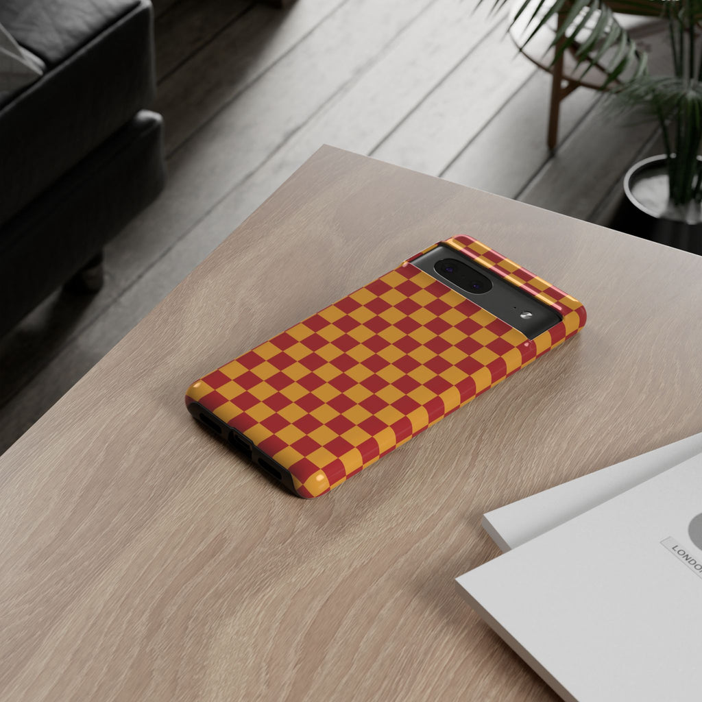 Checked - Red/Yellow
