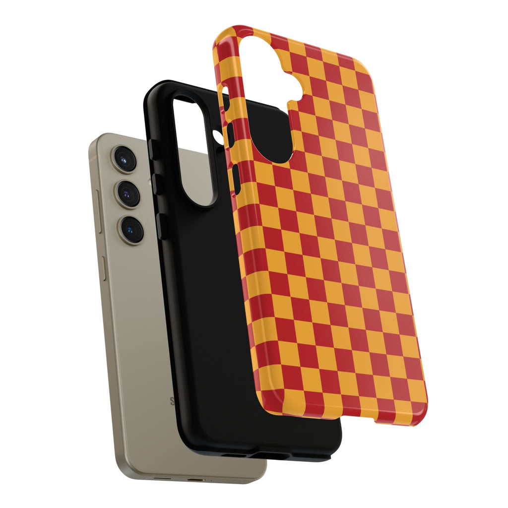 Checked - Red/Yellow