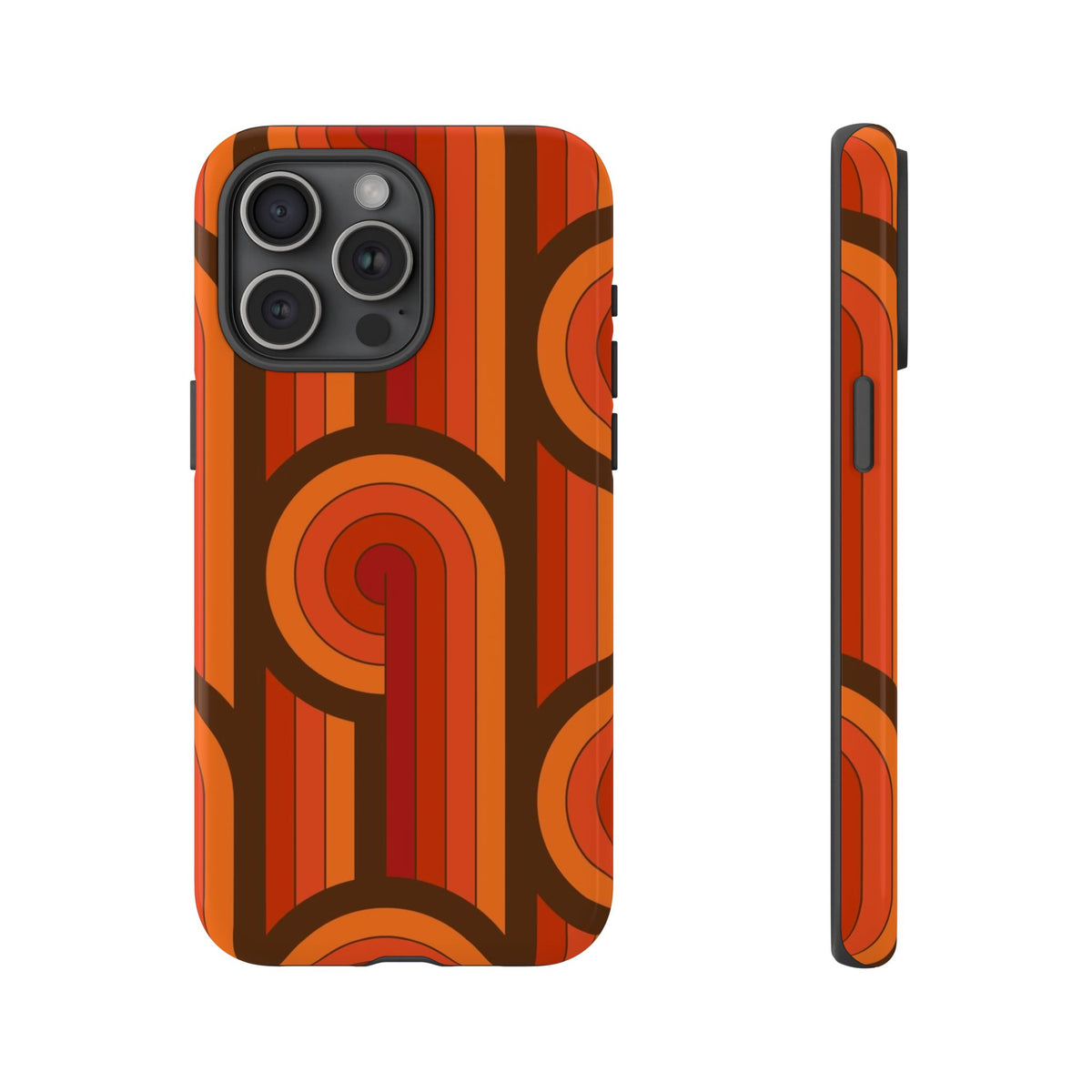 60's Wallpaper - Orange/Brown