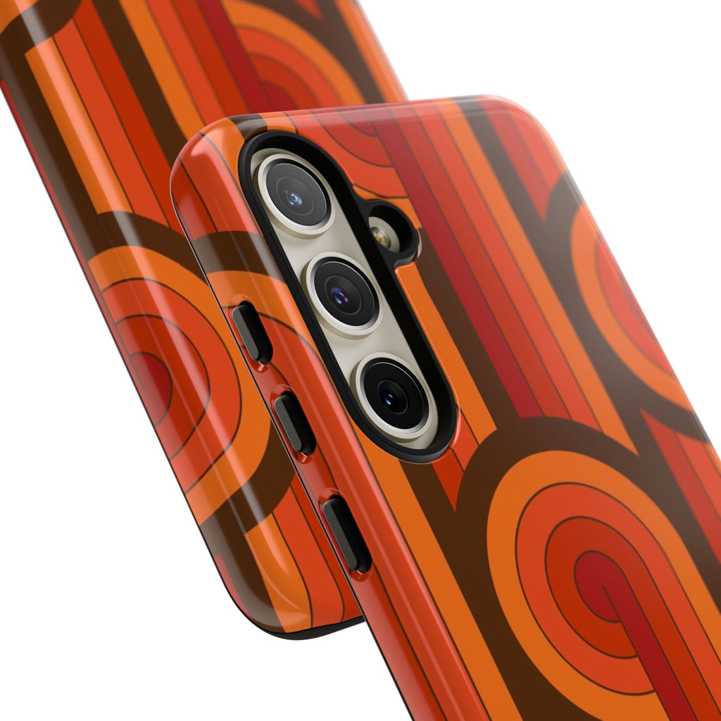 60's Wallpaper - Orange/Brown