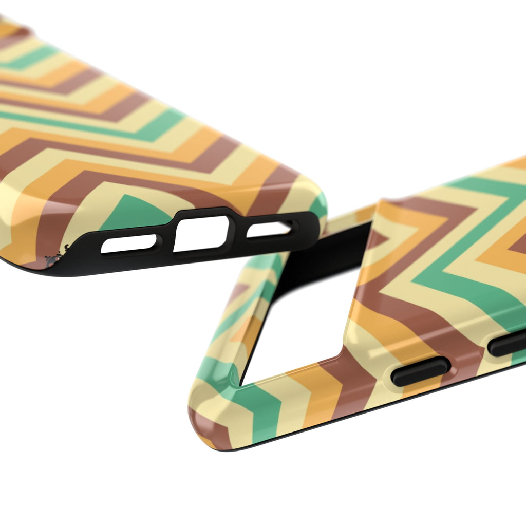 Zig Zags - Brown/Green