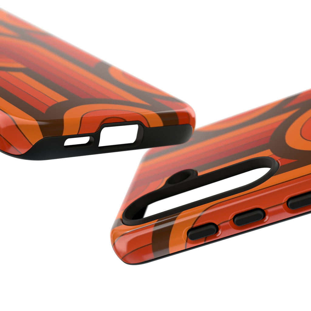 60's Wallpaper - Orange/Brown