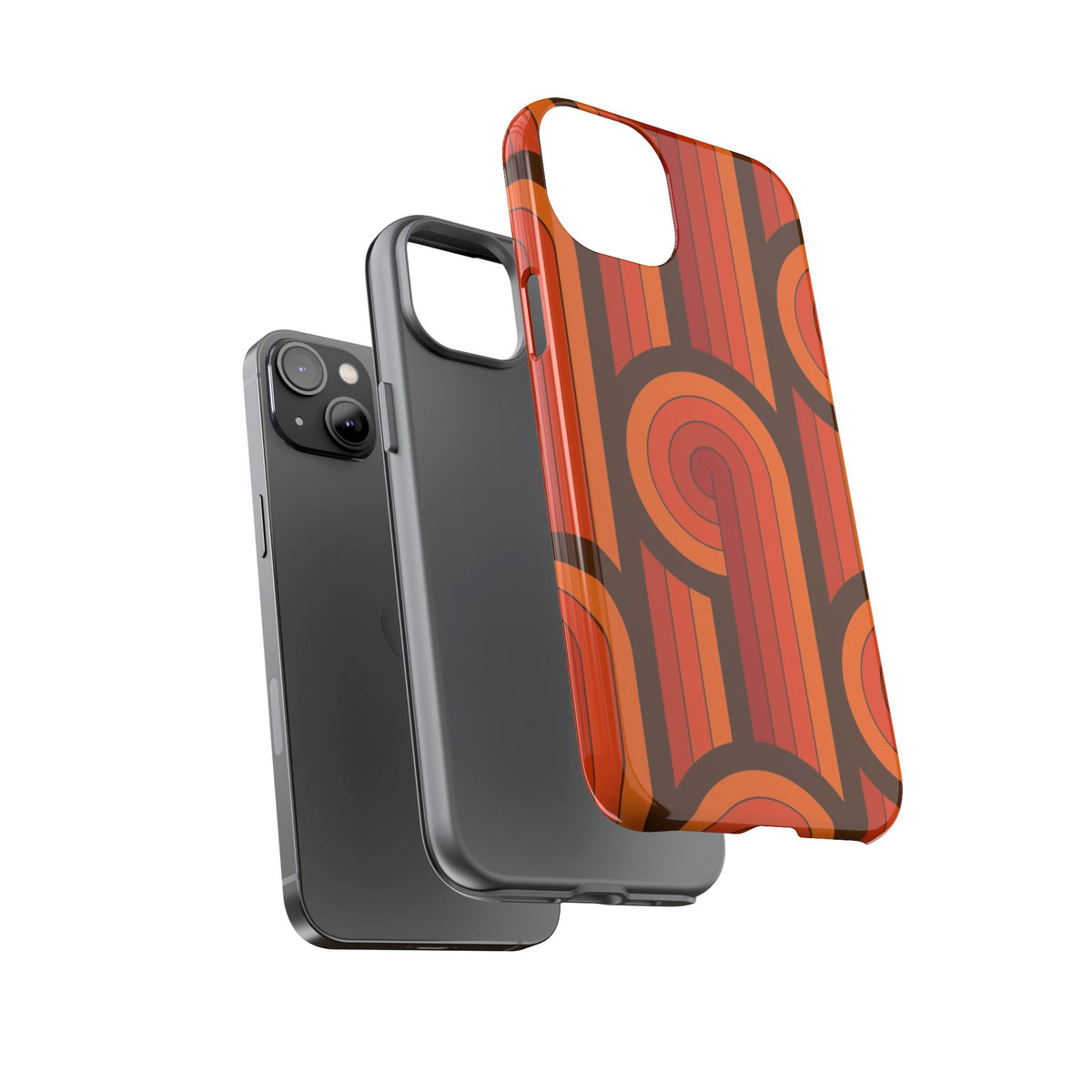 60's Wallpaper - Orange/Brown