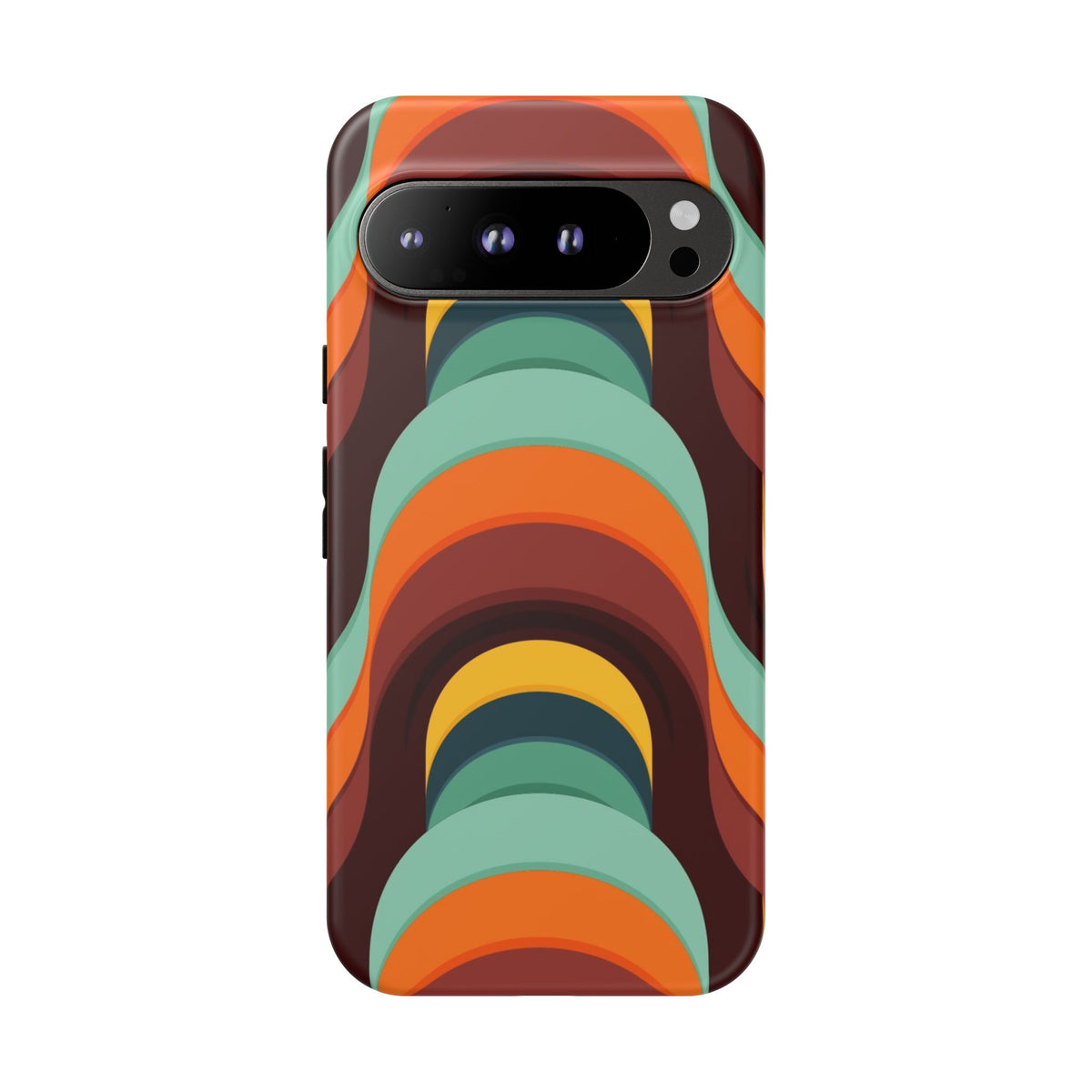 60's Wallpaper - Orange/Blue