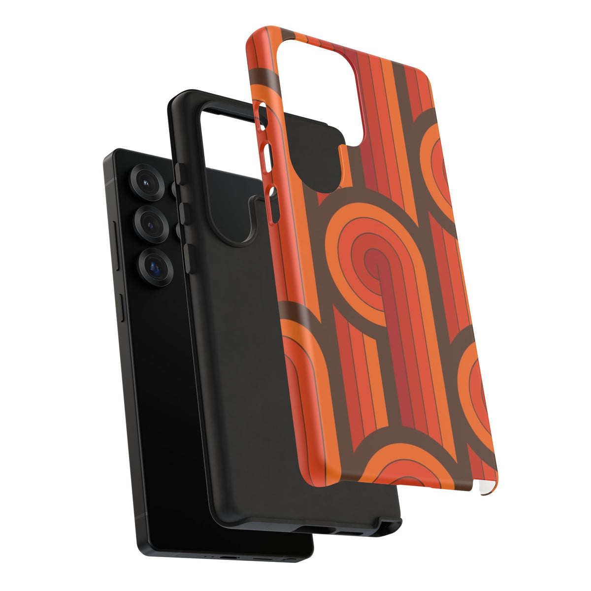 60's Wallpaper - Orange/Brown