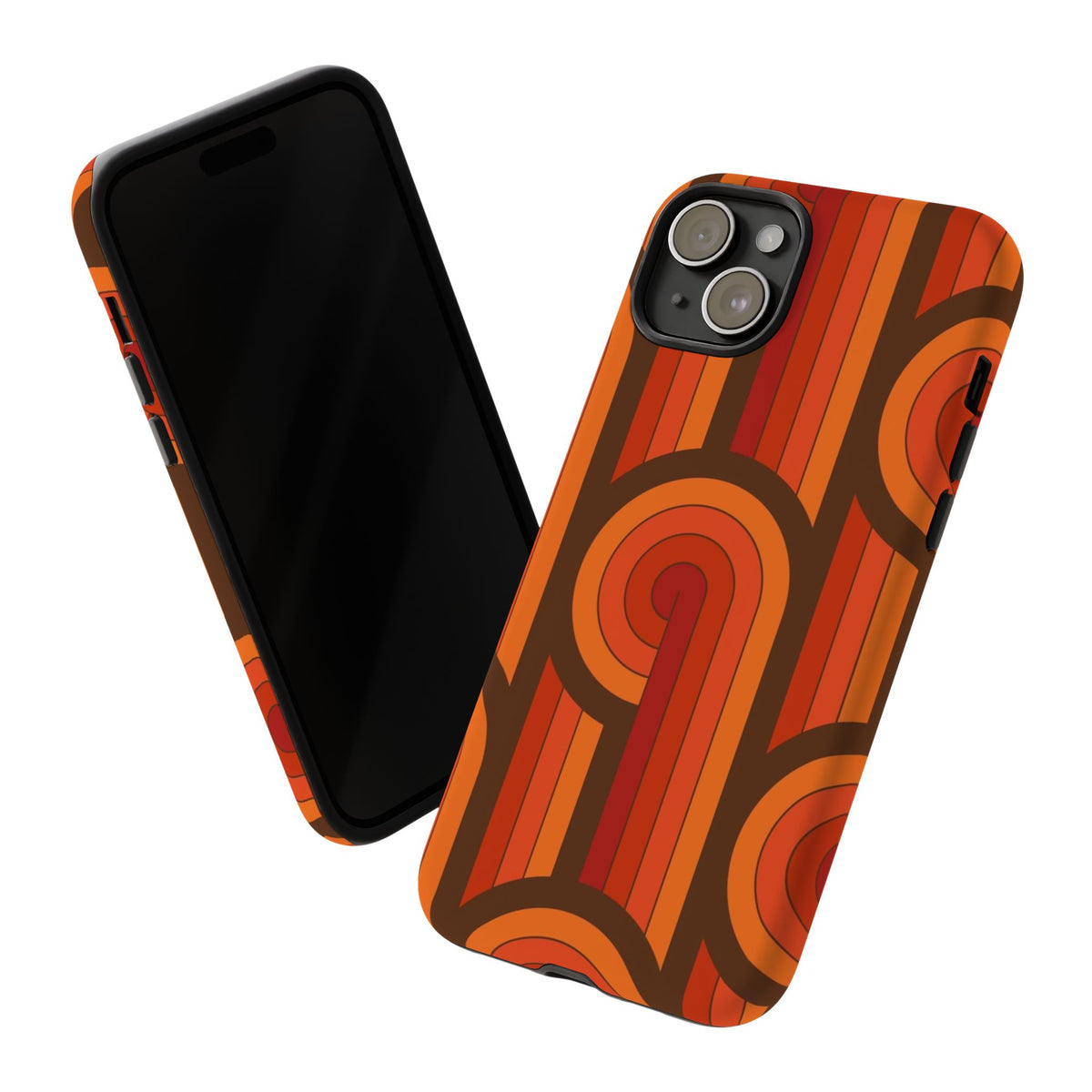 60's Wallpaper - Orange/Brown