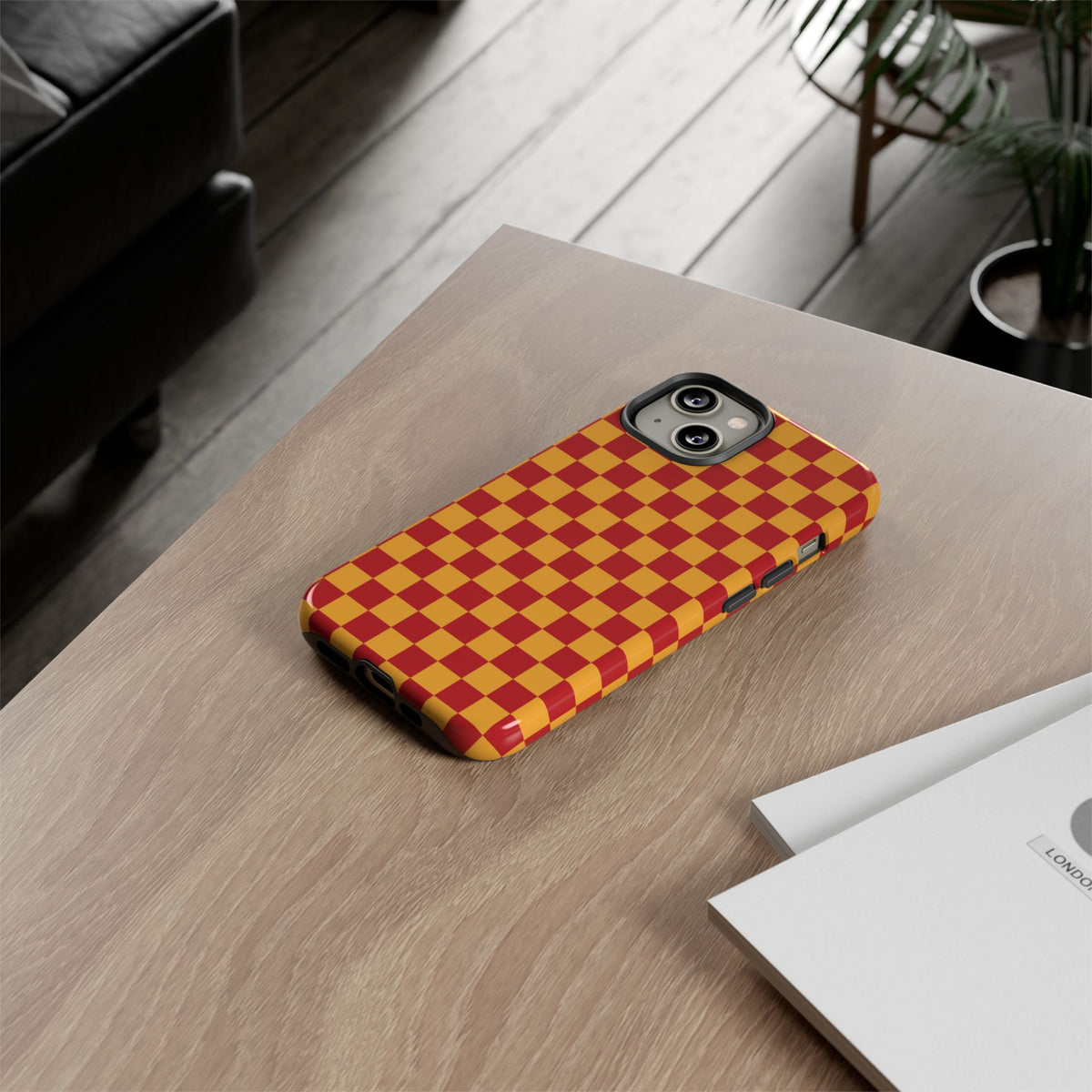 Checked - Red/Yellow