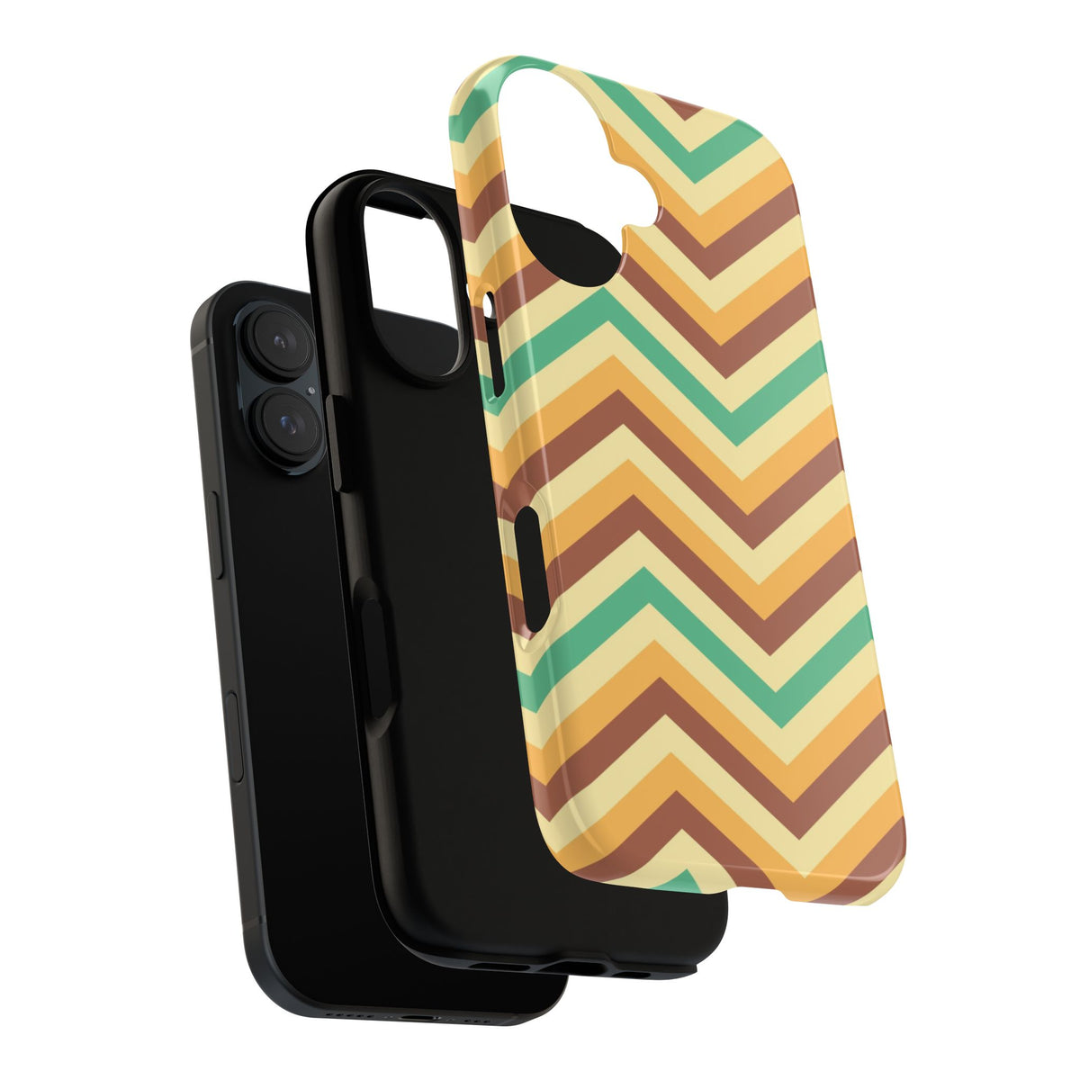 Zig Zags - Brown/Green