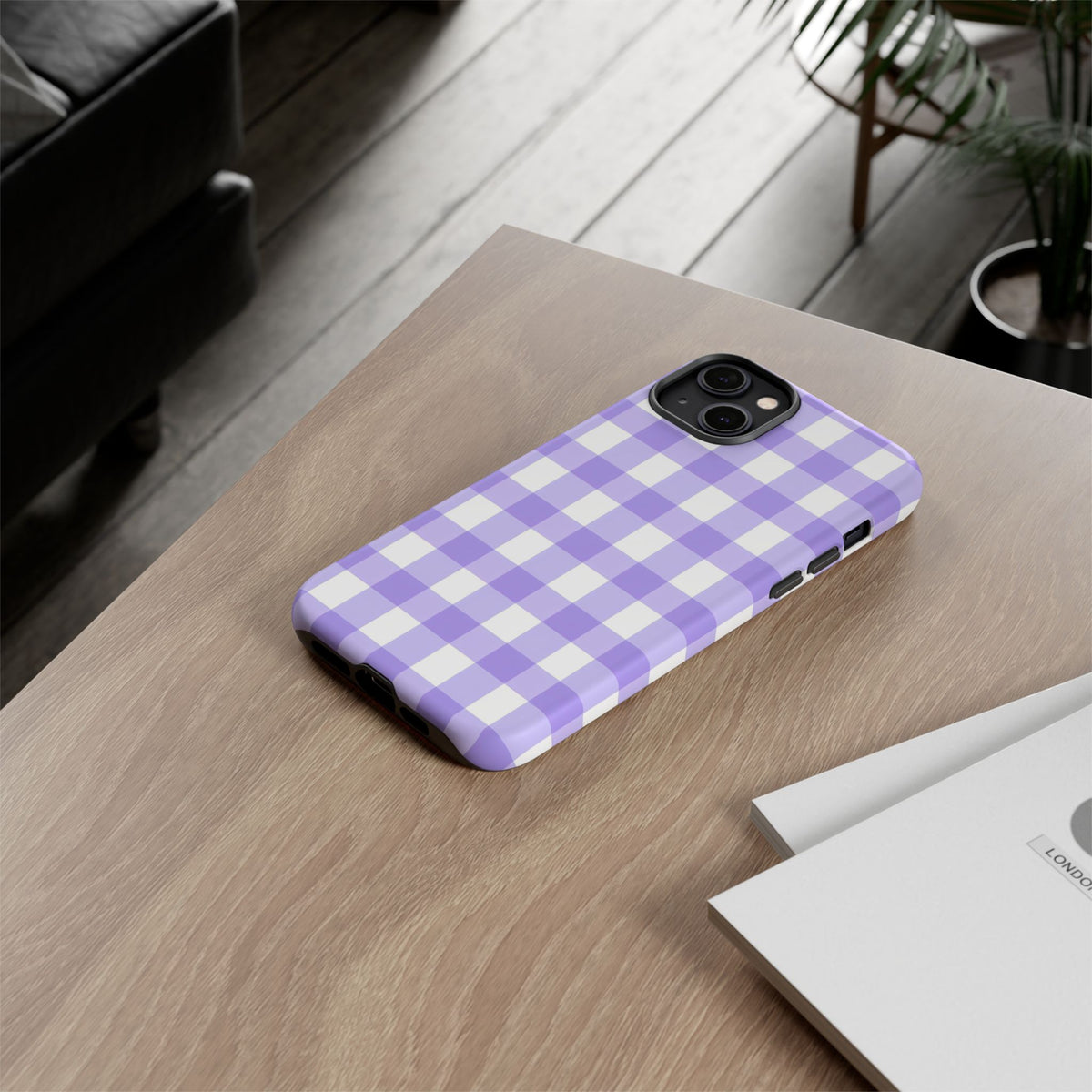 Checked - Lavender