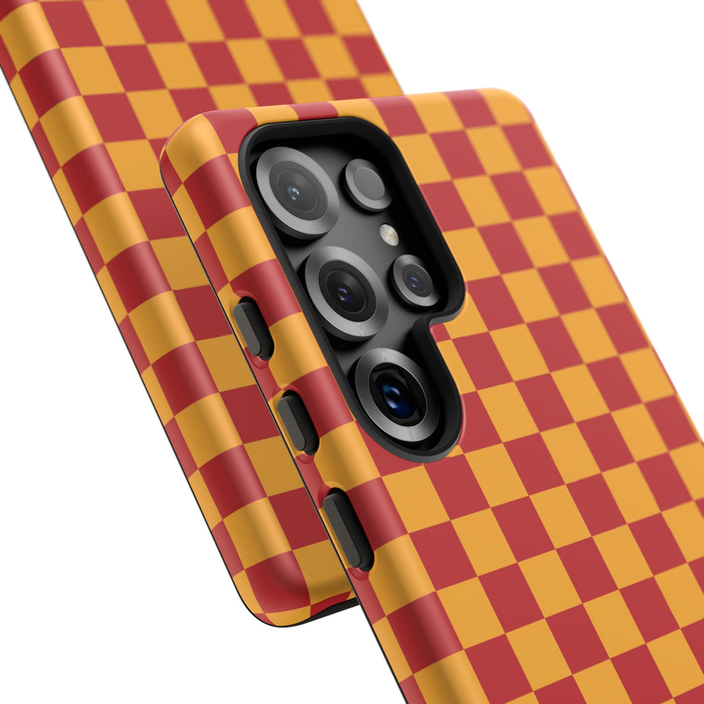 Checked - Red/Yellow